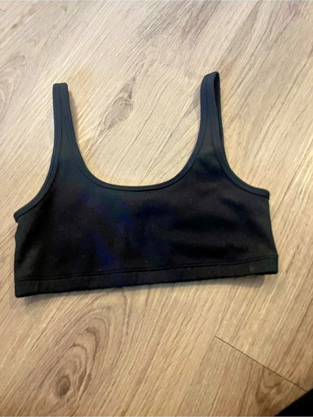 Tna Black Ribbed Tank Top - Picture 3 of 3